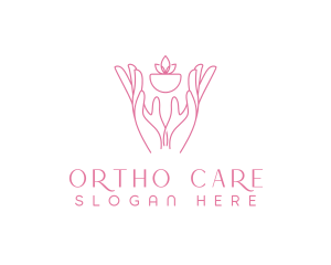 Hands Planting Care logo design