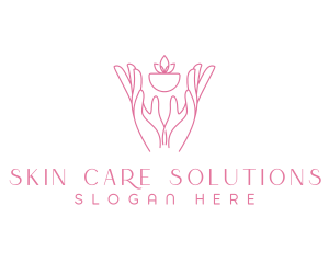 Hands Planting Care logo design