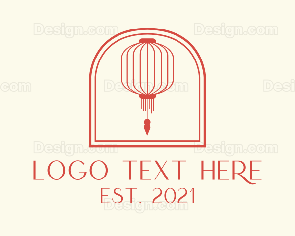 Red Chinese Lantern Logo