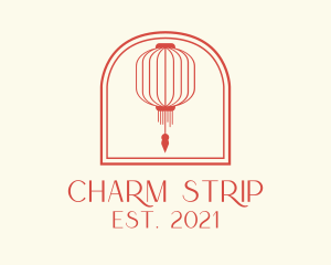 Red Chinese Lantern logo design