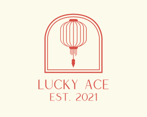 Red Chinese Lantern logo design