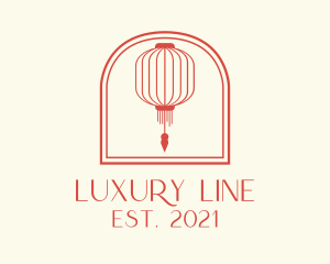 Red Chinese Lantern logo design