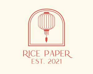 Red Chinese Lantern logo design