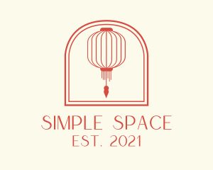 Red Chinese Lantern logo design