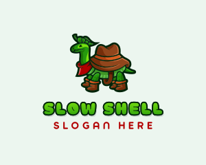 Turtle Camper Hat logo design