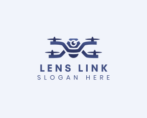 Drone Surveillance Lens logo design