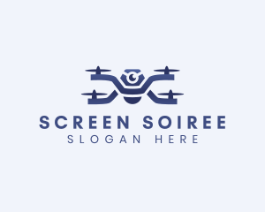 Drone Surveillance Lens logo design