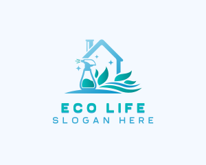 Eco Spray Housekeeping logo design