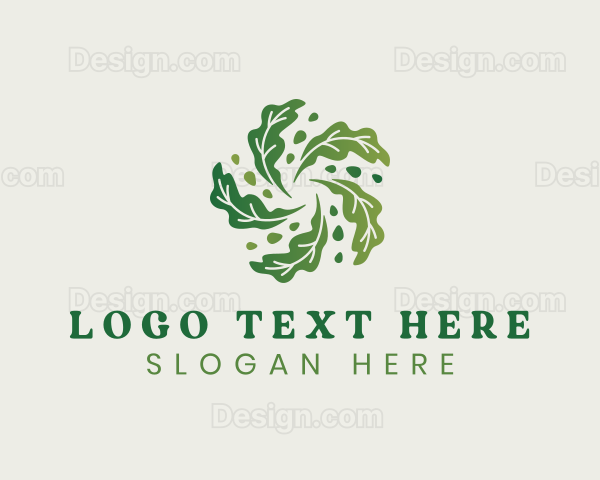 Natural Vegan Leaf Logo