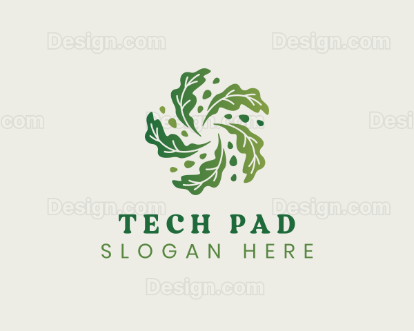 Natural Vegan Leaf Logo