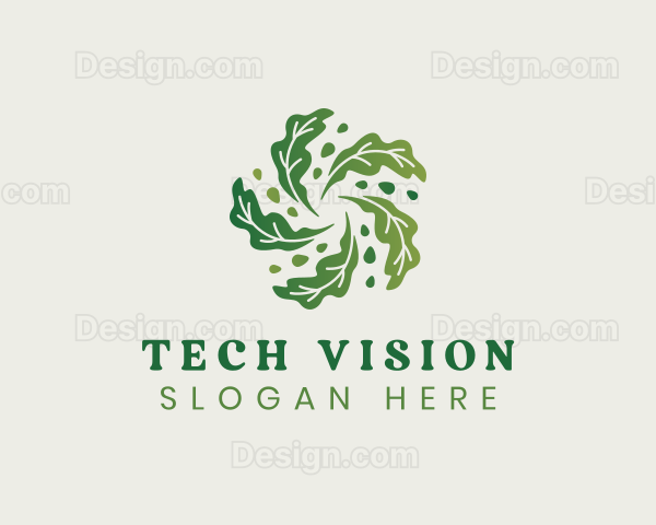 Natural Vegan Leaf Logo