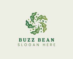 Natural Vegan Leaf Logo