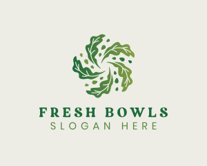 Natural Vegan Leaf logo design