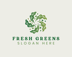 Natural Vegan Leaf logo