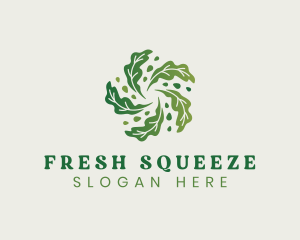 Natural Vegan Leaf logo design