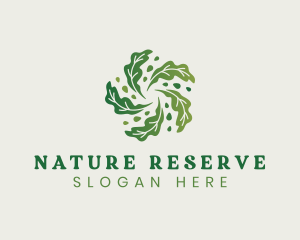 Natural Vegan Leaf logo design