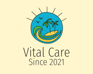 Tropical Vacation Island  logo