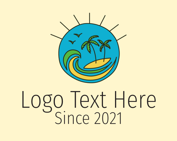 Tropical Vacation Island  logo