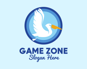 Migratory Pelican Bird logo