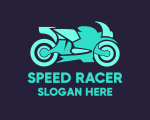 Green Motorbike Race logo