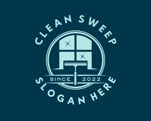 Window Squeegee Cleaning logo design