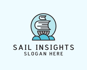 Book Sail Boat logo