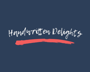 Casual Handwritten Brush logo design