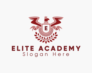 Eagle Academy Wreath logo design