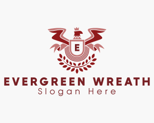 Eagle Academy Wreath logo design