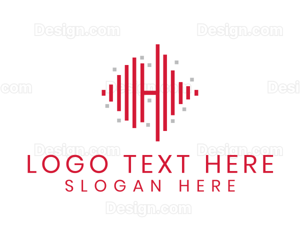 Red Frequency H Logo