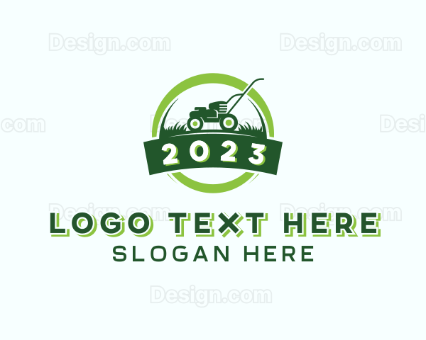 Gardening Lawn Care Mower Logo