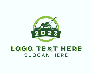 Gardening Lawn Care Mower Logo