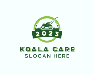 Gardening Lawn Care Mower logo design