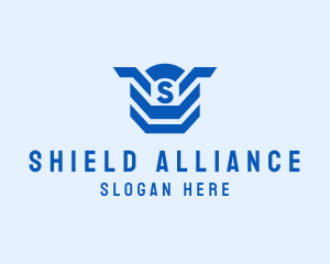 Geometric Shield Defense logo