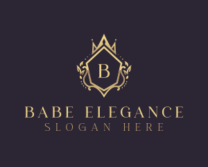 Elegant Crown Boutique logo design