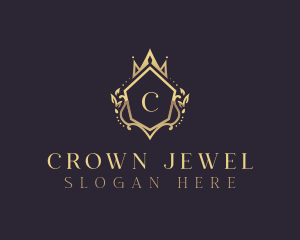 Elegant Crown Boutique logo design