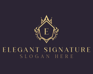 Elegant Crown Boutique logo design