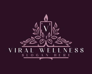 Candle Wellness Therapy logo design