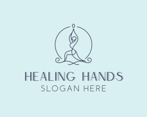 Yoga Chakra Healing logo design