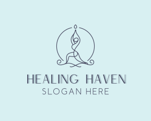 Yoga Chakra Healing logo design