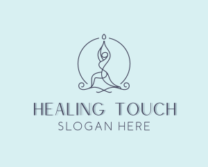 Yoga Chakra Healing logo design