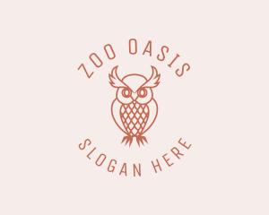 Owl Bird Zoo logo design