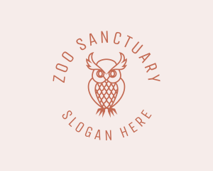 Owl Bird Zoo logo design