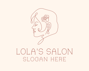 Beauty Salon Woman  logo design