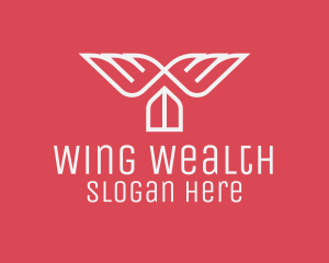 Winged House Realtor logo design