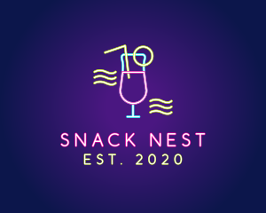 Neon Juice Drink logo design