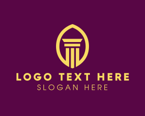 Classical - Legal Financing Pillar logo design