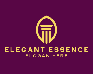 Legal Column Pillar Bank logo design