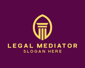 Legal Column Pillar Bank logo design