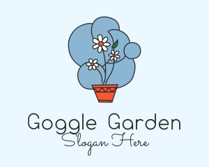 Flower Pot Decoration  logo design